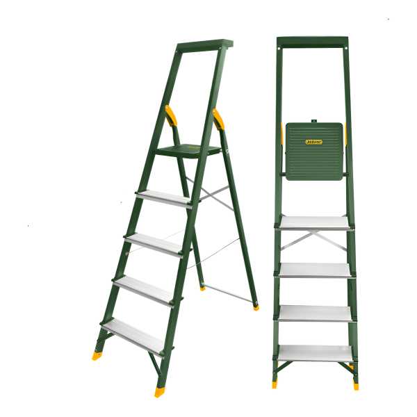 Escalera Aluminio 5 Escalones Jadever Jdld1h05 Plateado