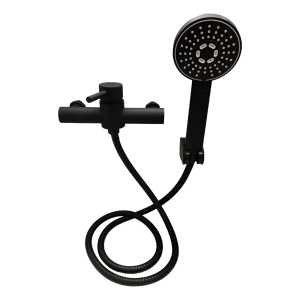Monocomando Ducha Negro Palito Sin Transferencia Rimontti