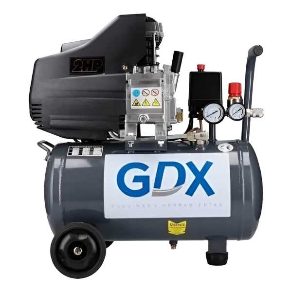 Compresor De Aire 2hp 24 Litros Marca Gdx Profesional