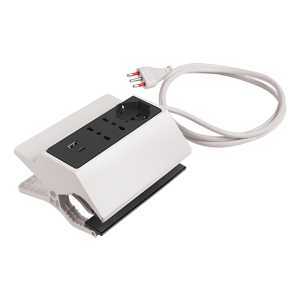Alargue Pinza Ficha 1 Sch 3 Modular 1 Usb 1 Microusb 1.50mt