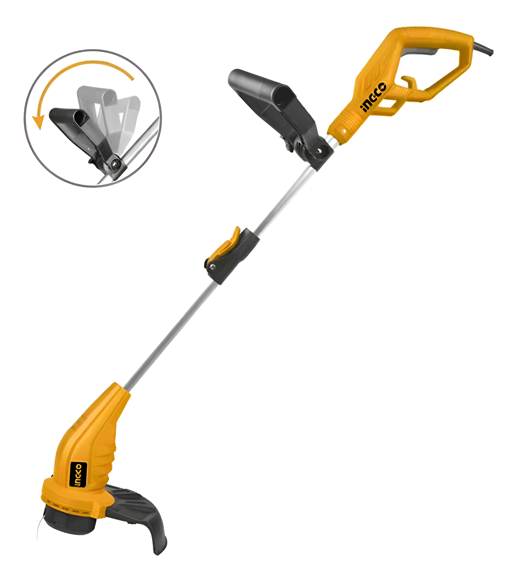 Bordeadora Ingco Telescópica 350w Gt3512 Color Amarillo