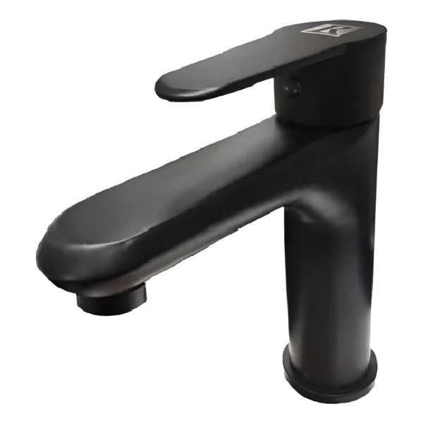Monocomando Griferia De Lavatorio Bacha Negro 17cm Rimontti
