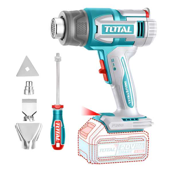 Pistola De Calor Inalámbrica Total 20v Industrial