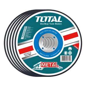 Disco Corte Metal Total 230mm (9) 1.9mm Amoladora 5 Unidades