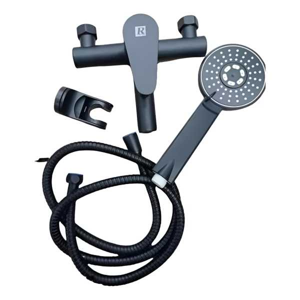 Monocomando Ducha Rimontti Bañera Negro 50988 Maria
