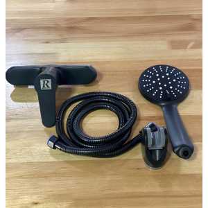 Monocomando Ducha Acero Inoxidable Negro - 51906