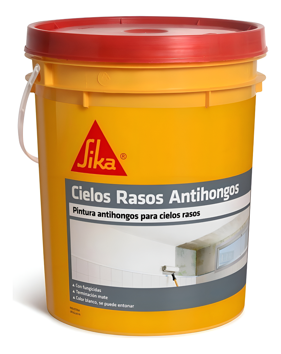 Pintura Para Cielorraso Cubritiva Antihongos Sika - 4 Kg