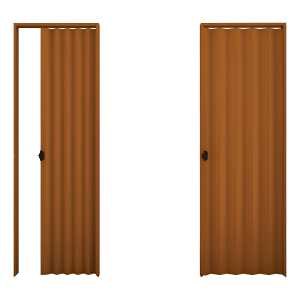 Puerta Plegable De Pvc Plasbil Color Marron 70x210cm