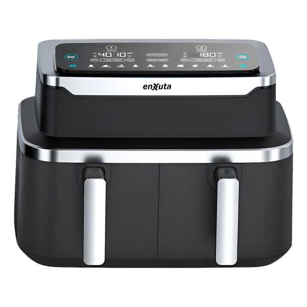 Freidora Sin Aceite Enxuta Doble Canasto 9lts 1300w Maria