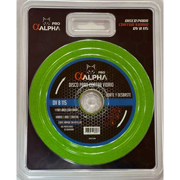 Disco Para Cortar Vidrio Alpha 1mm- 4 1/2 Ferreteria Maria