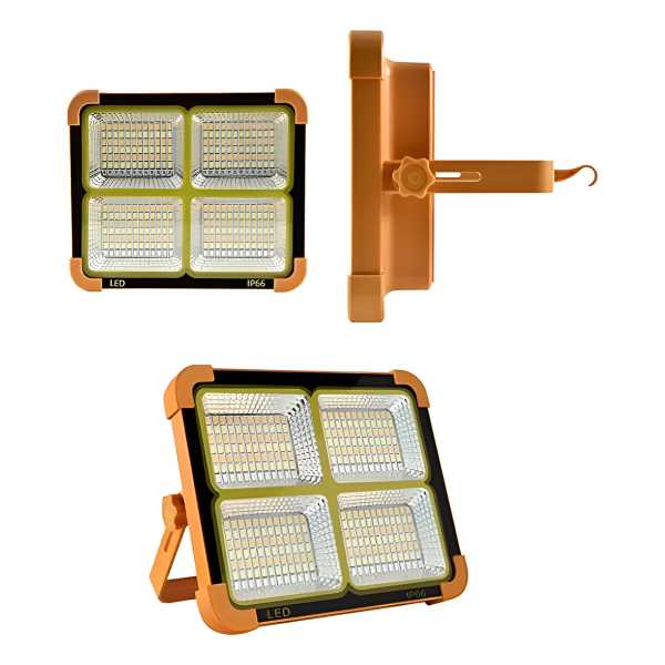 Foco Reflector Led Recargable Solar Y Usb 10w - Maria