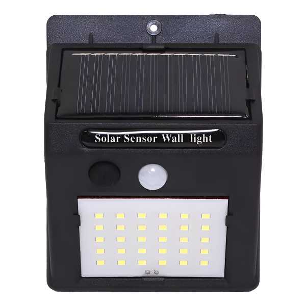 Farol Exterior Led Foco Solar Led Sensor Mov. Y Fotocelula