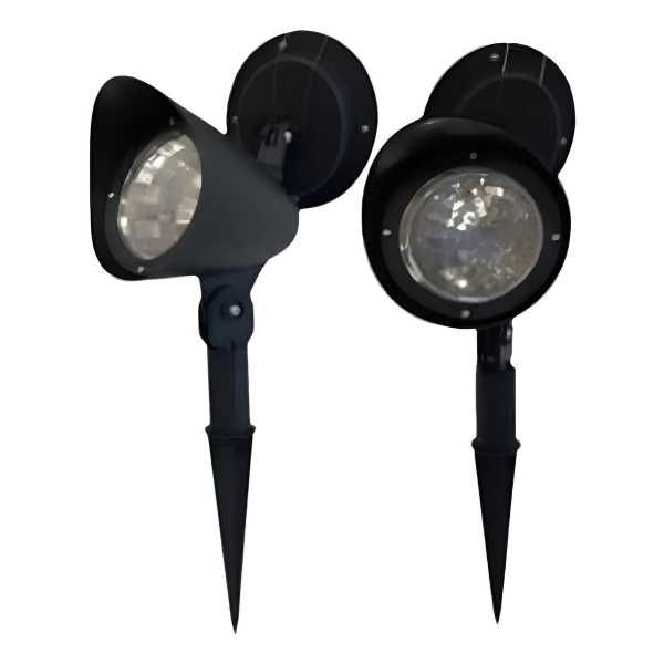 Foco Spot Led Solar Jardin (2 Unidades) 1w Luz Verde Sol_209