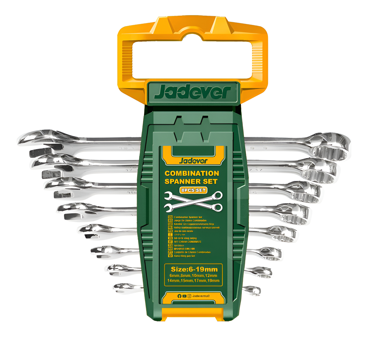 Juego De Llaves Punta Corona 6-19mm 8 Piezas Jadever Mariia