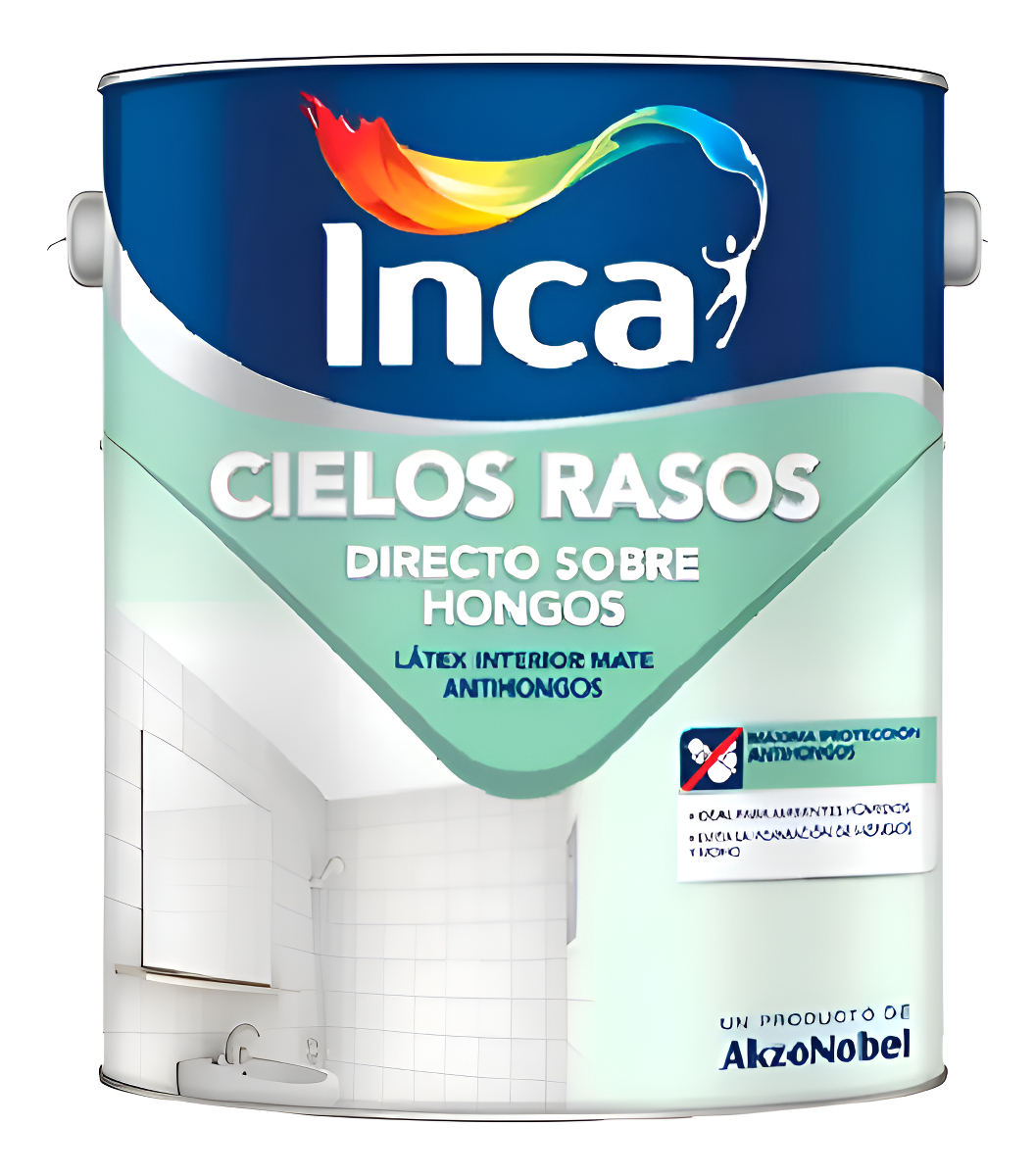Pintura Para Cielo Raso Inca Directo Sobre Hongos 20 Litros