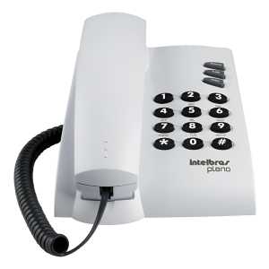 Teléfono Intelbras Com Fio Pleno Fijo - Color Gris Ártico