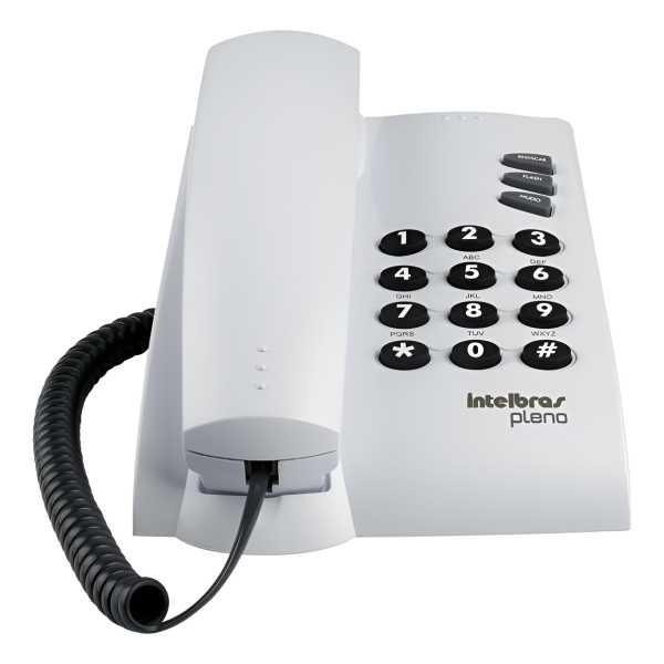 Teléfono Intelbras Com Fio Pleno Fijo - Color Gris Ártico