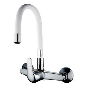 Monocomando Cocina Pared Rimontti Pico Flexible Blanco 51576