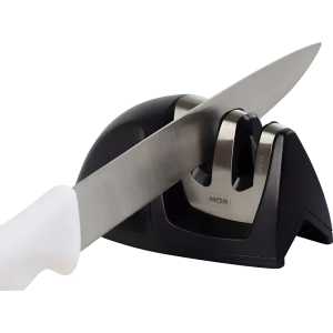 Afilador Manual Antideslizante De 2 Pasos: Afila Y Pule Mor