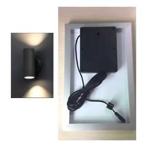 Luz Solar Led Bidireccional Negro Cob 2*3w 3500k Sol_609