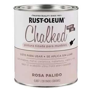 Esmalte Sintetico Chalked Tiza Rust Oleum Rosa Palido 1lt