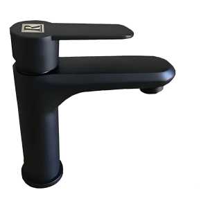 Monocomando Griferia Lavatorio Negro 18cm Rimontti- 51534