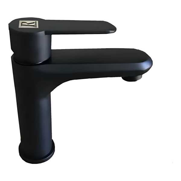 Monocomando Griferia Lavatorio Negro 18cm Rimontti- 51534
