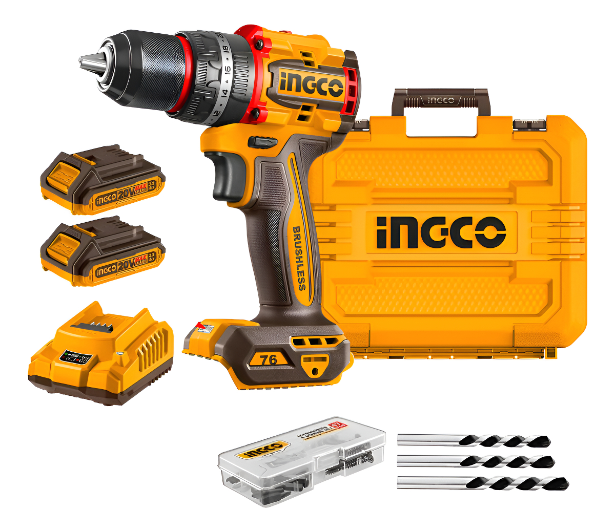 Taladro Percutor Stanley 20v C/ 2 Bat + Maletin