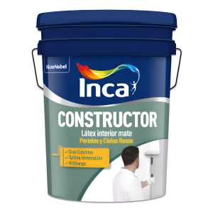Pintura Interior Latex Antihongos Inca Constructor 4kg Color