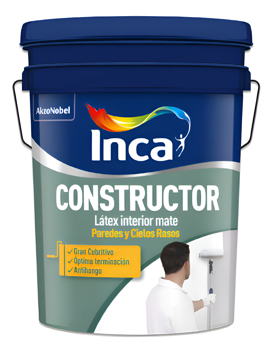 Pintura Interior Latex Antihongos Inca Constructor 4kg Color