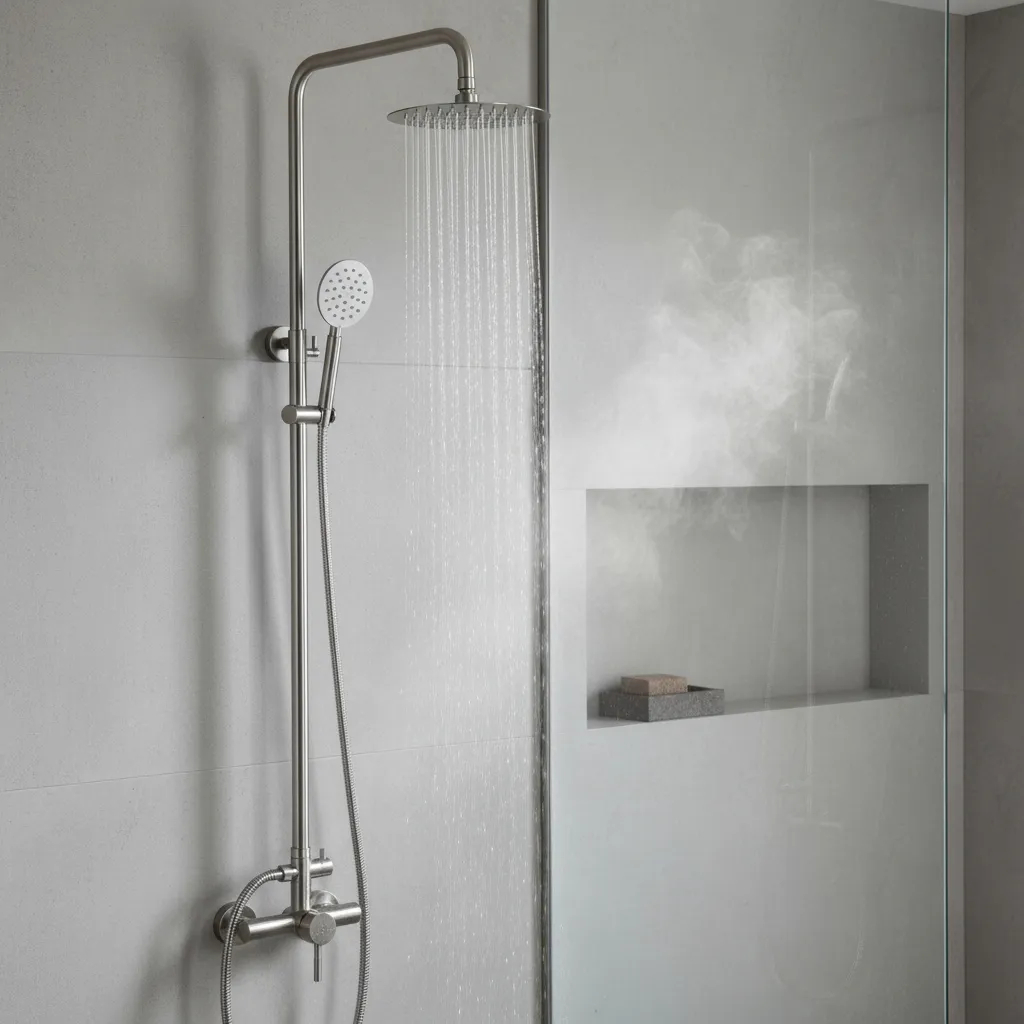 Monocomando Ducha C/barra Cromado Acero Inox - Imagen 5