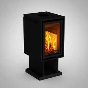 Calefactor Leña Metavila 100mt2 10kw Mendoza + Kit Pared