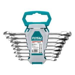 Juego De 8 Llaves Total Combinadas, Fijas Y Estrellas Con Crique, 8-19mm - Tht102rk086 Plateado