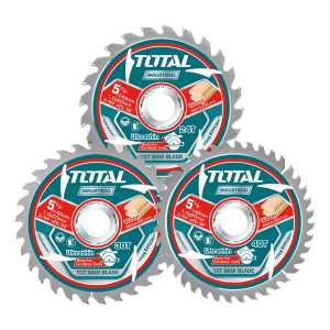 Set 3 Discos Madera Total Para Circular 5.1/2'' 140x20mm Color Plateado