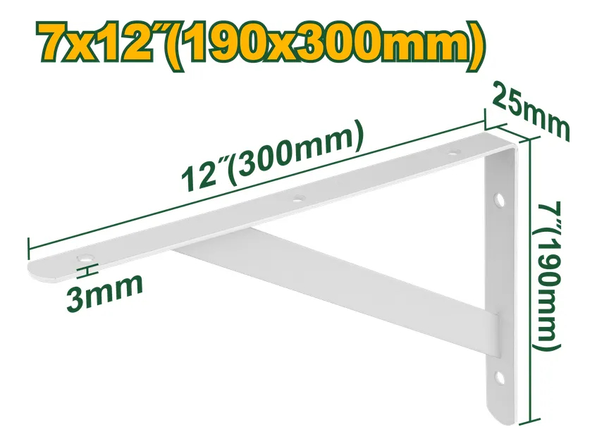 Mensula Reforzada P/estanteria Jadever 7x12 Jdzj3330 - Imagen 2