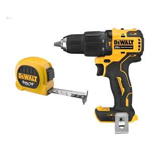 Taladro Percutor Inalámbrico Dewalt Dcd709b + Cinta Metrica