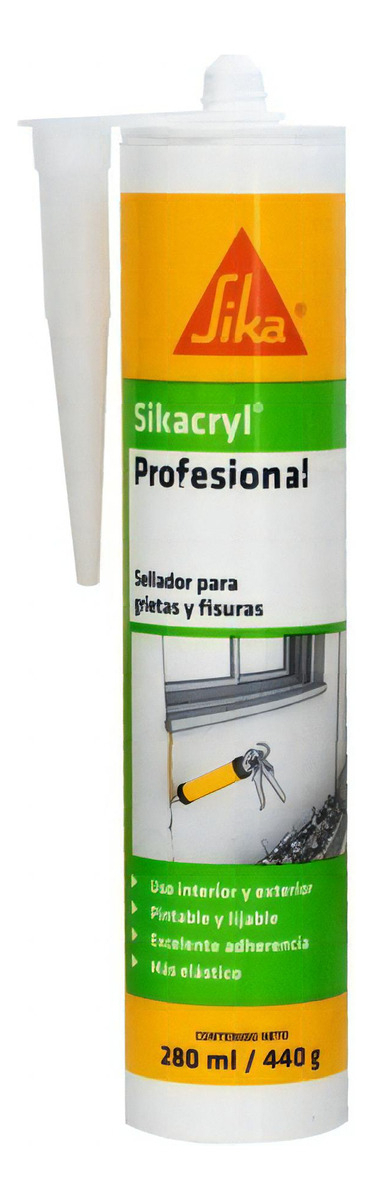Sellador Sikacryl Profesional Grietas Cartucho X 280ml Sika - Imagen 4