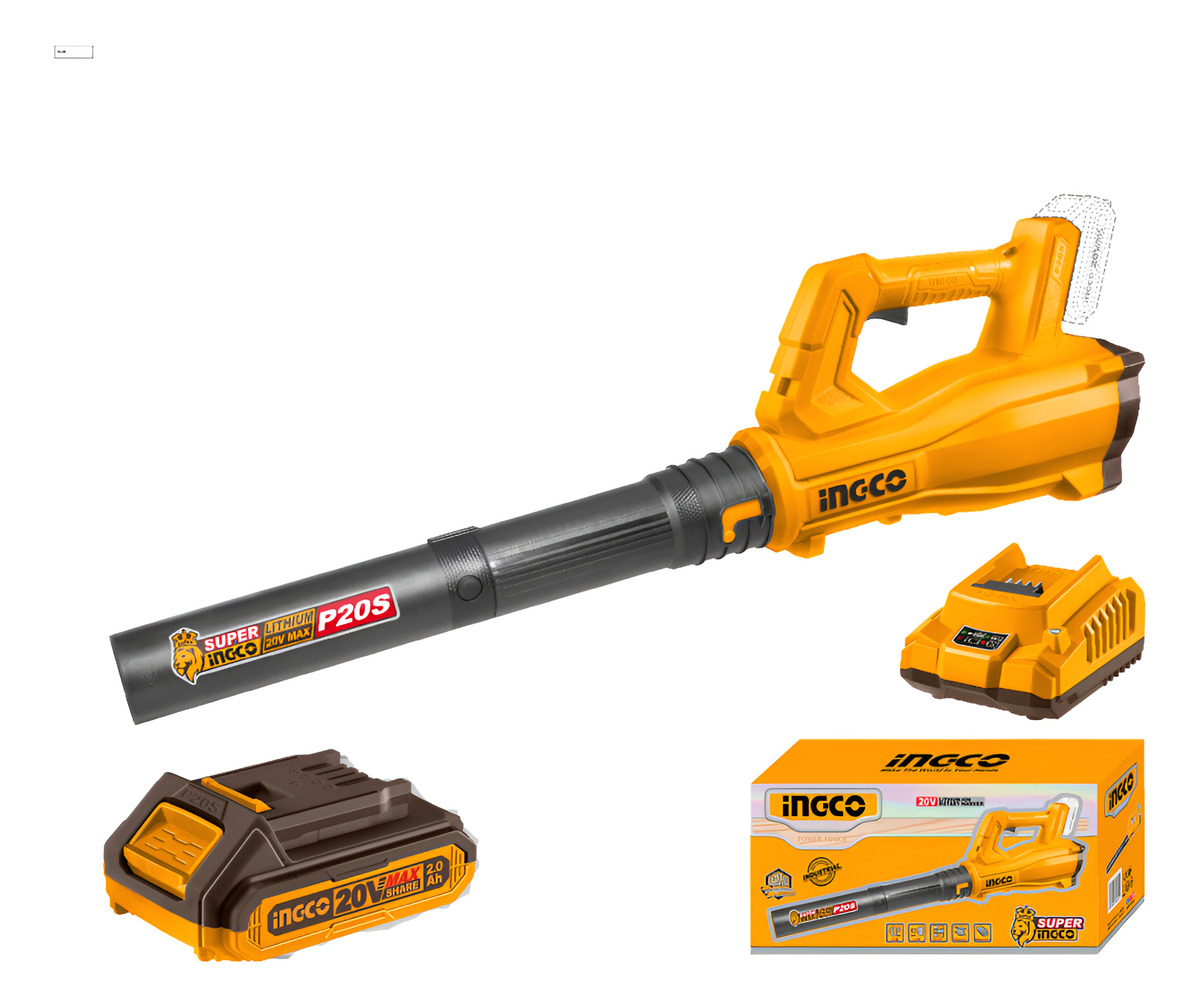 Soplador Ingco + 1 Bateria 2,0ah Y Cargador Normal