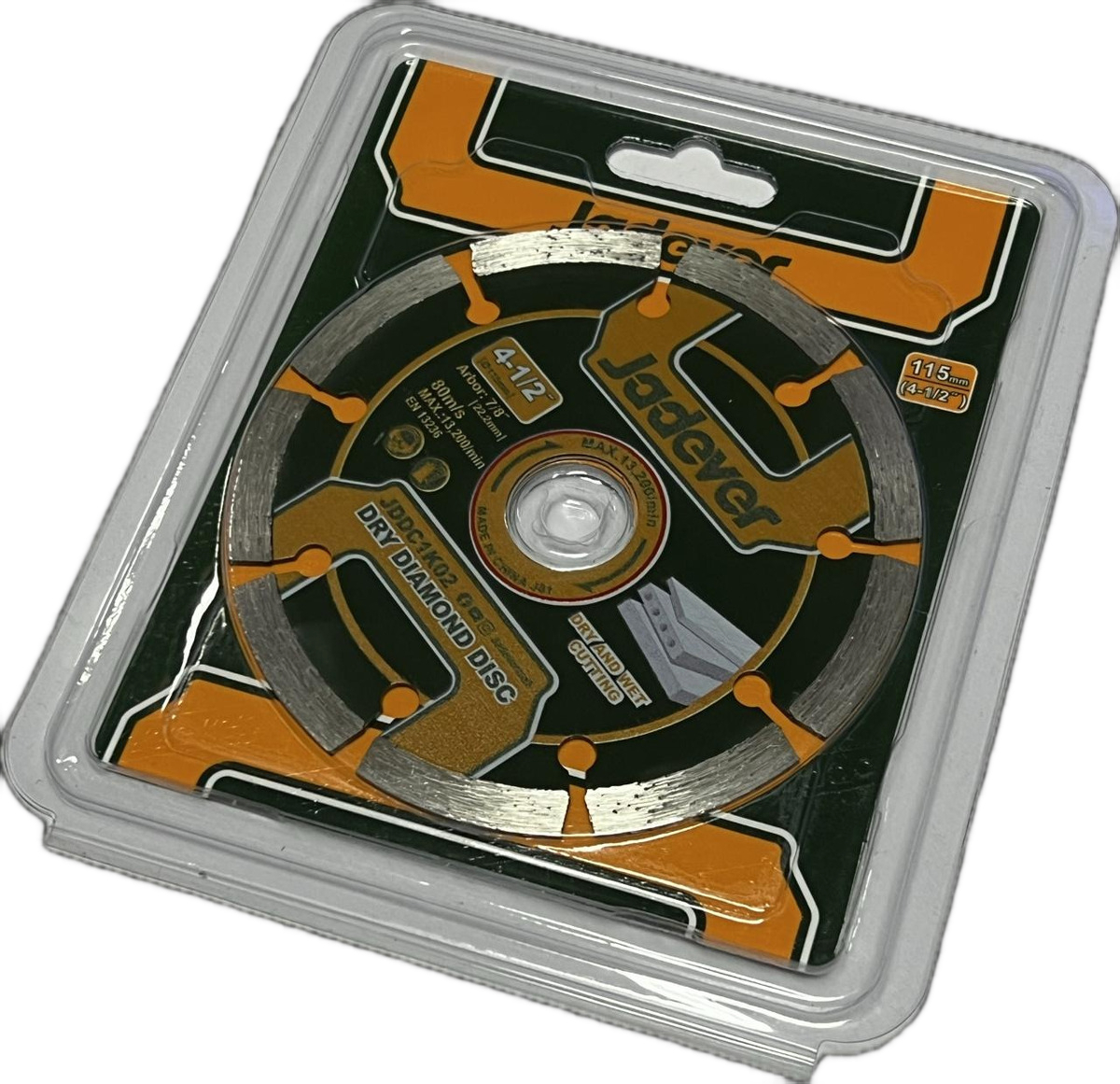 Disco De Corte Diamantado Segmentado 115mm Jadever Jddc1k02 Color Verde Oscuro - Imagen 2