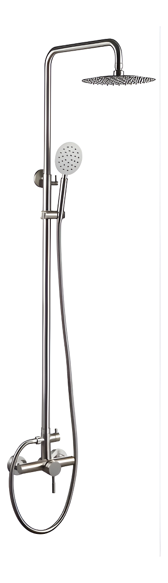 Monocomando Ducha C/barra Cromado Acero Inox