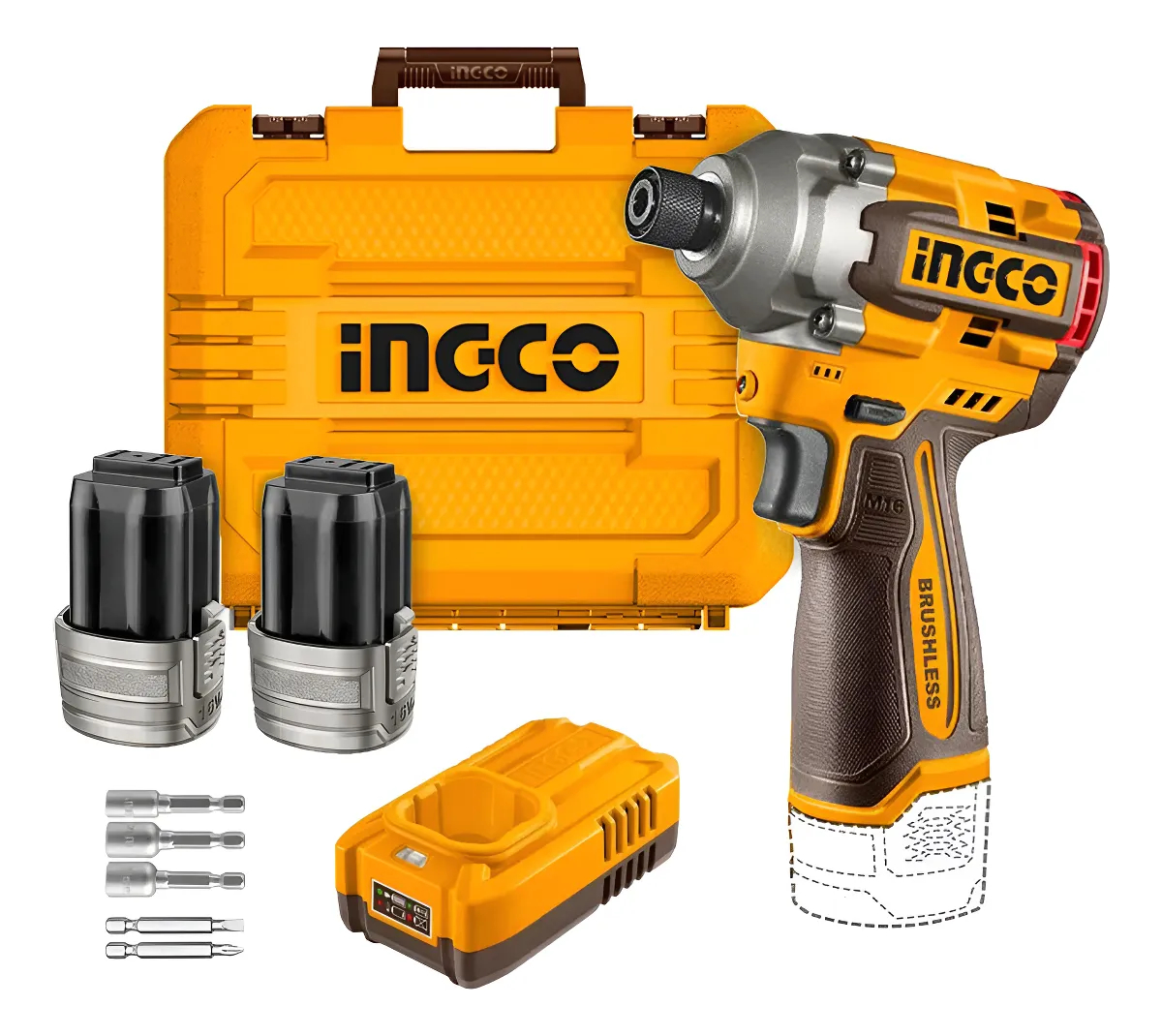 Atornillador De Impacto A Bateria 16v 170nm Cirli16178