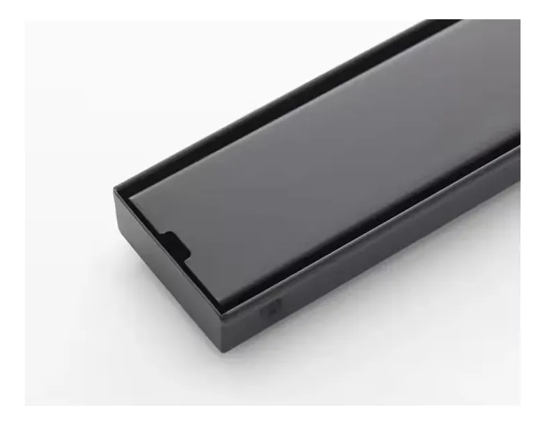 Receptaculo Desague Ciego Para Ducha Rimontti Negro 80cm - Imagen 5