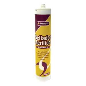 Cartucho Sellador Acrilico Pintable Blanco Unisil 500g