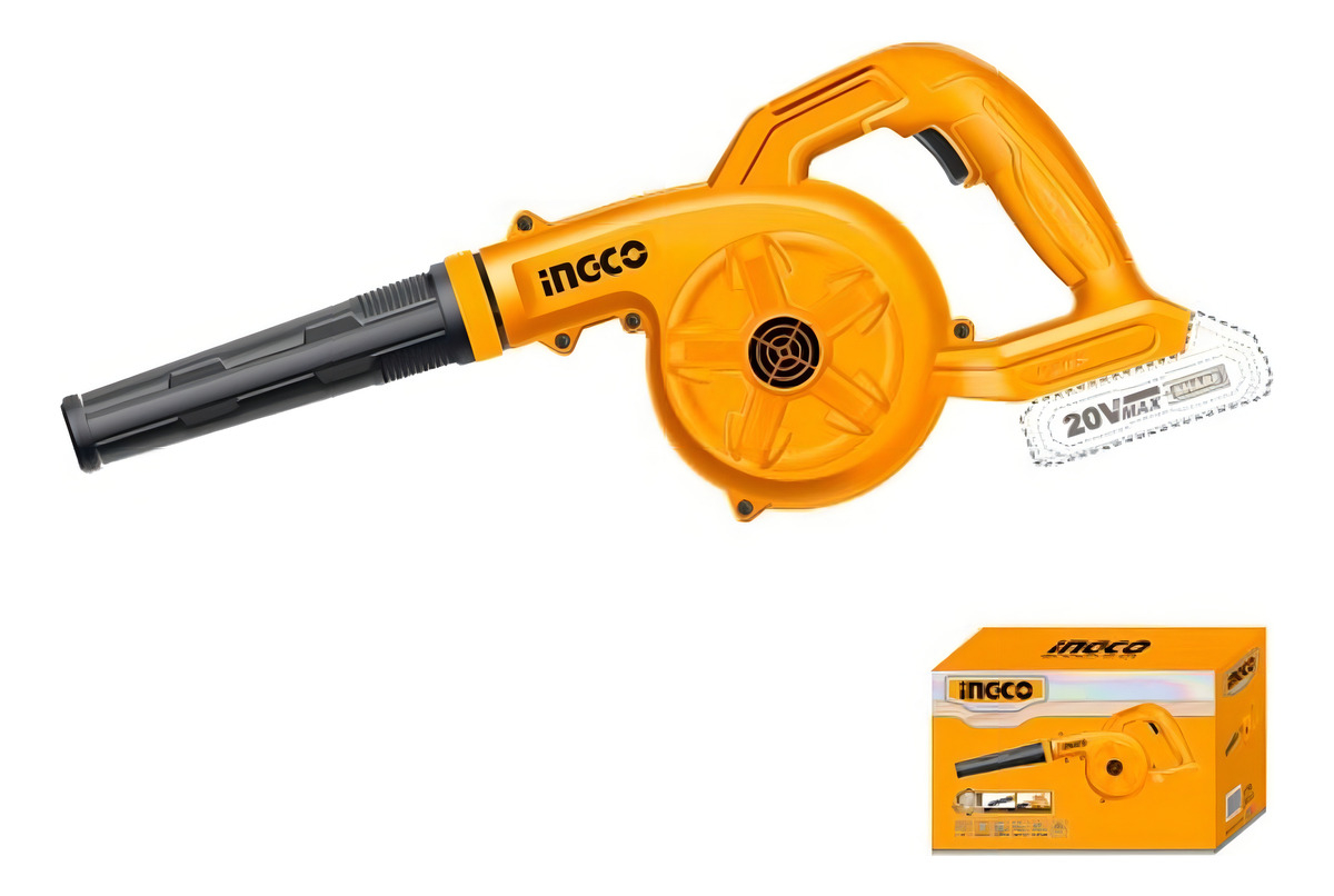 Soplador Inalambrico Bateria Cargador Ingco Cabli200281 Naranja Claro - Imagen 4