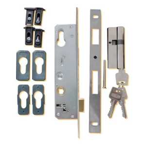 Cerradura Kallay 2006 Empotrable Plateada Para Puerta Abatible Plateado