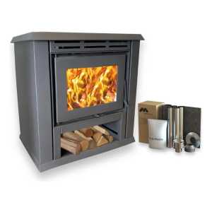 Calefactor A Leña Ecológico Monarch Liv313 + Kit De Techo