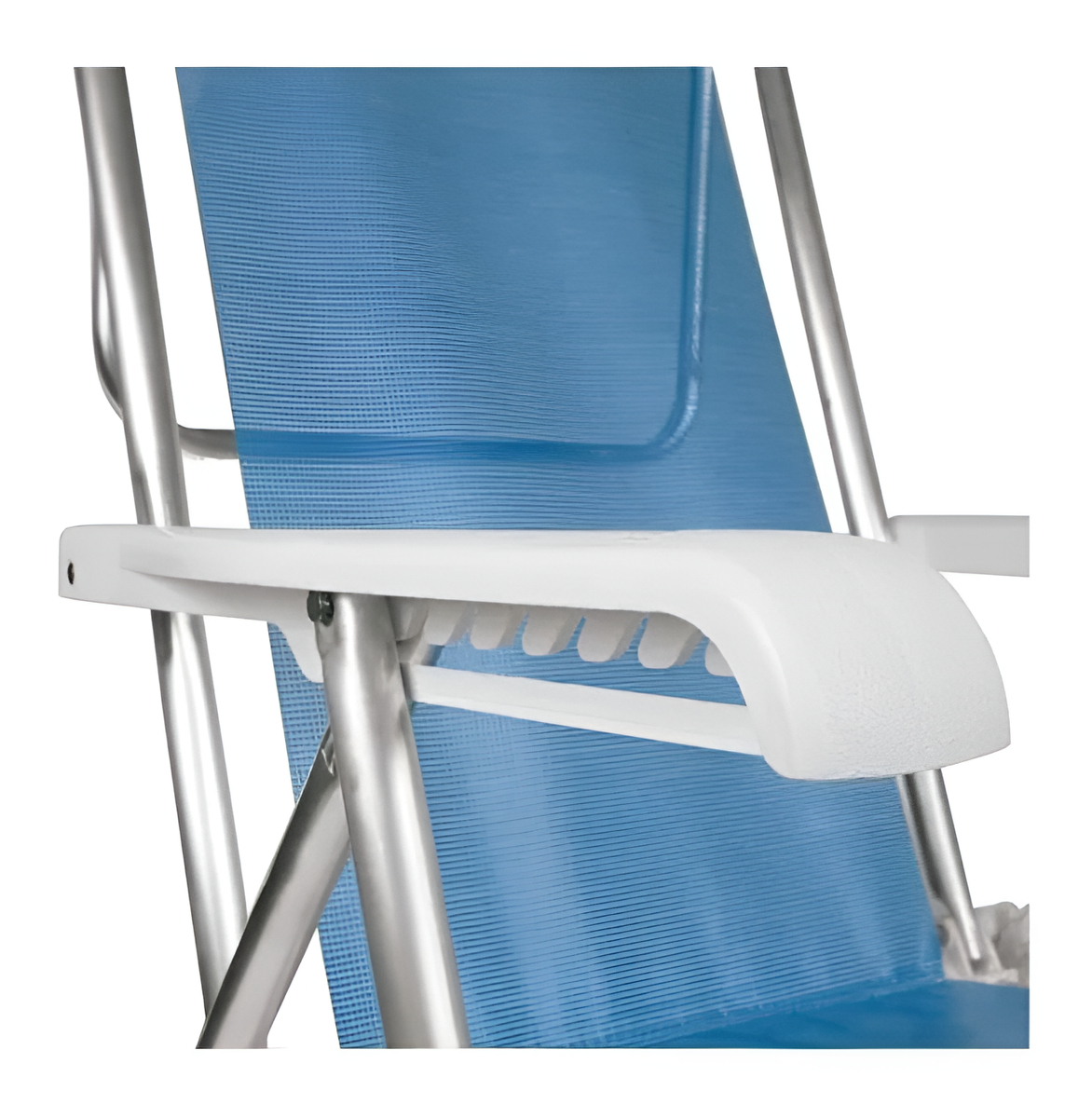 Reposera Silla Plegable Mor 8 Posiciones Azul Resistente - Imagen 9