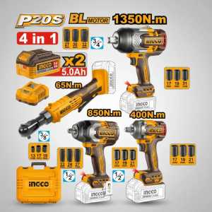 Kit Combo A Bateria + Valija + Accesorios Ingco Cosli250783