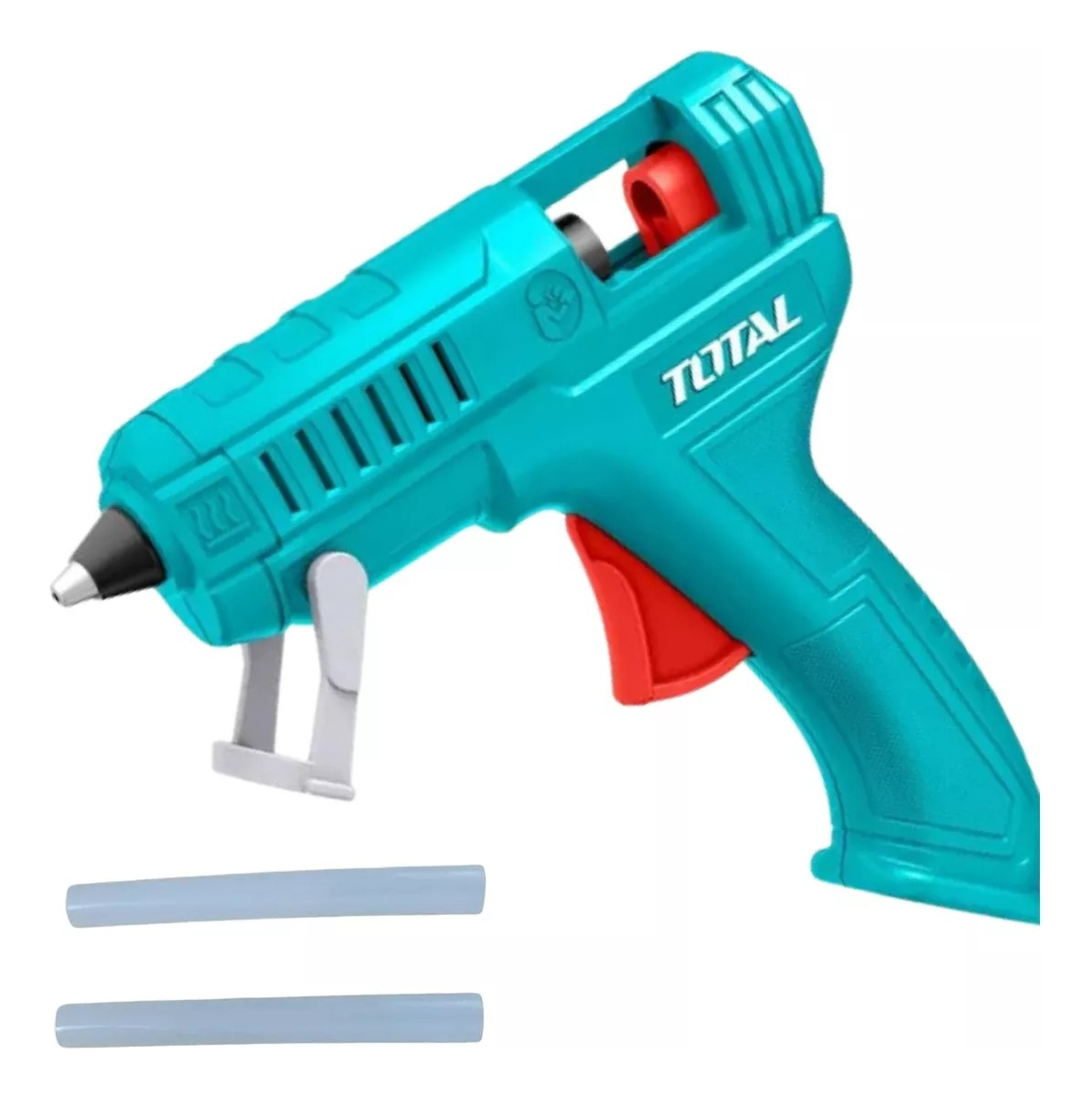 Pistola Eléctrica Para Silicona 100w Total - 7mm Color Turquesa - Imagen 4