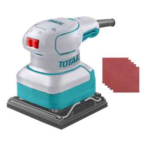 Lijadora Orbital Total 240w Industrial - 100x110mm, 14.000rpm - Incluye 5 Lijas - Tf2241108